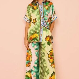 Fhniepan Loungewear Vacation 2 Piece Pajama Set